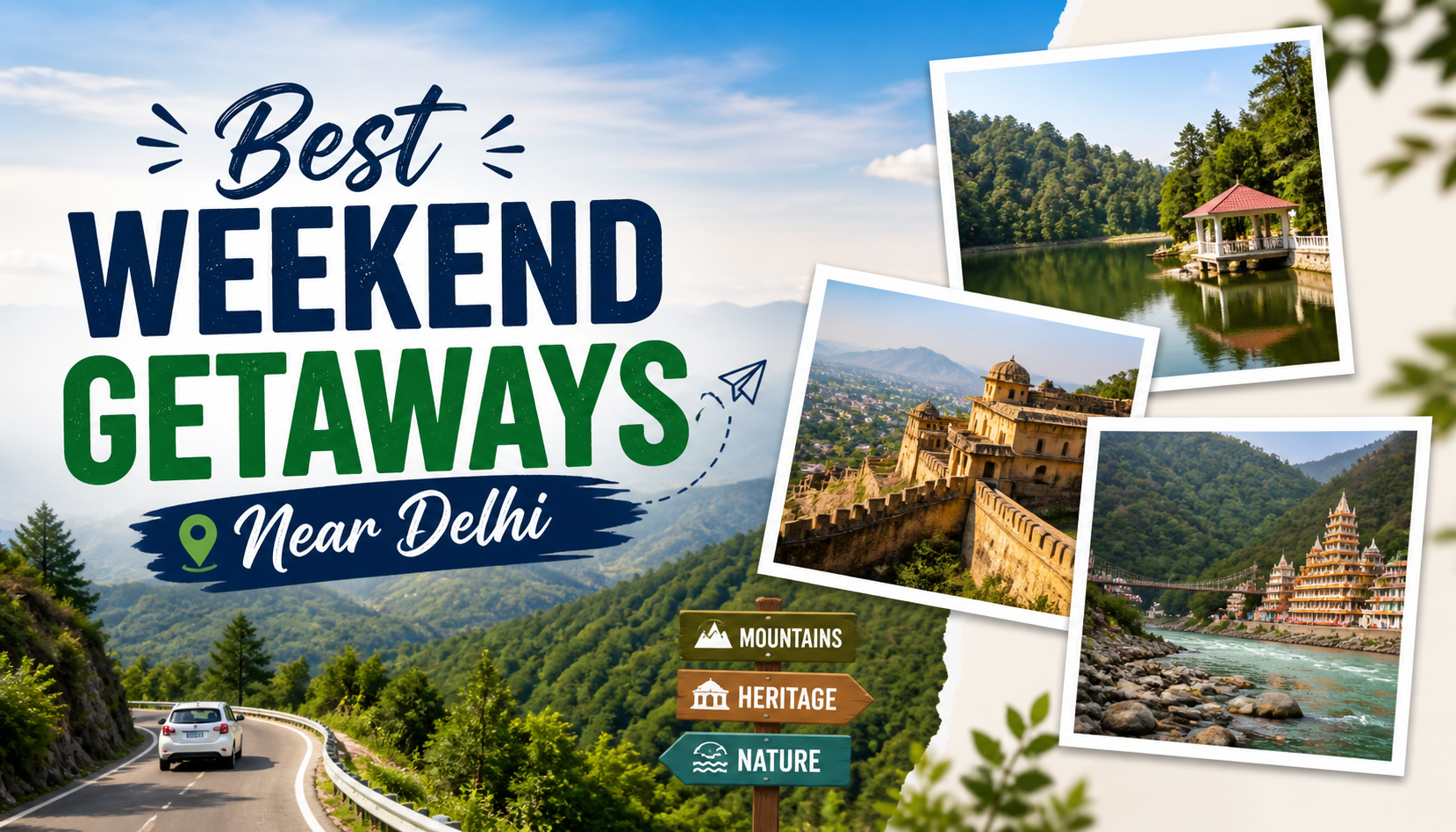 Read more about the article Best Weekend Getaways Near Delhi + Top Places for Long Weekends (2026 Guide)