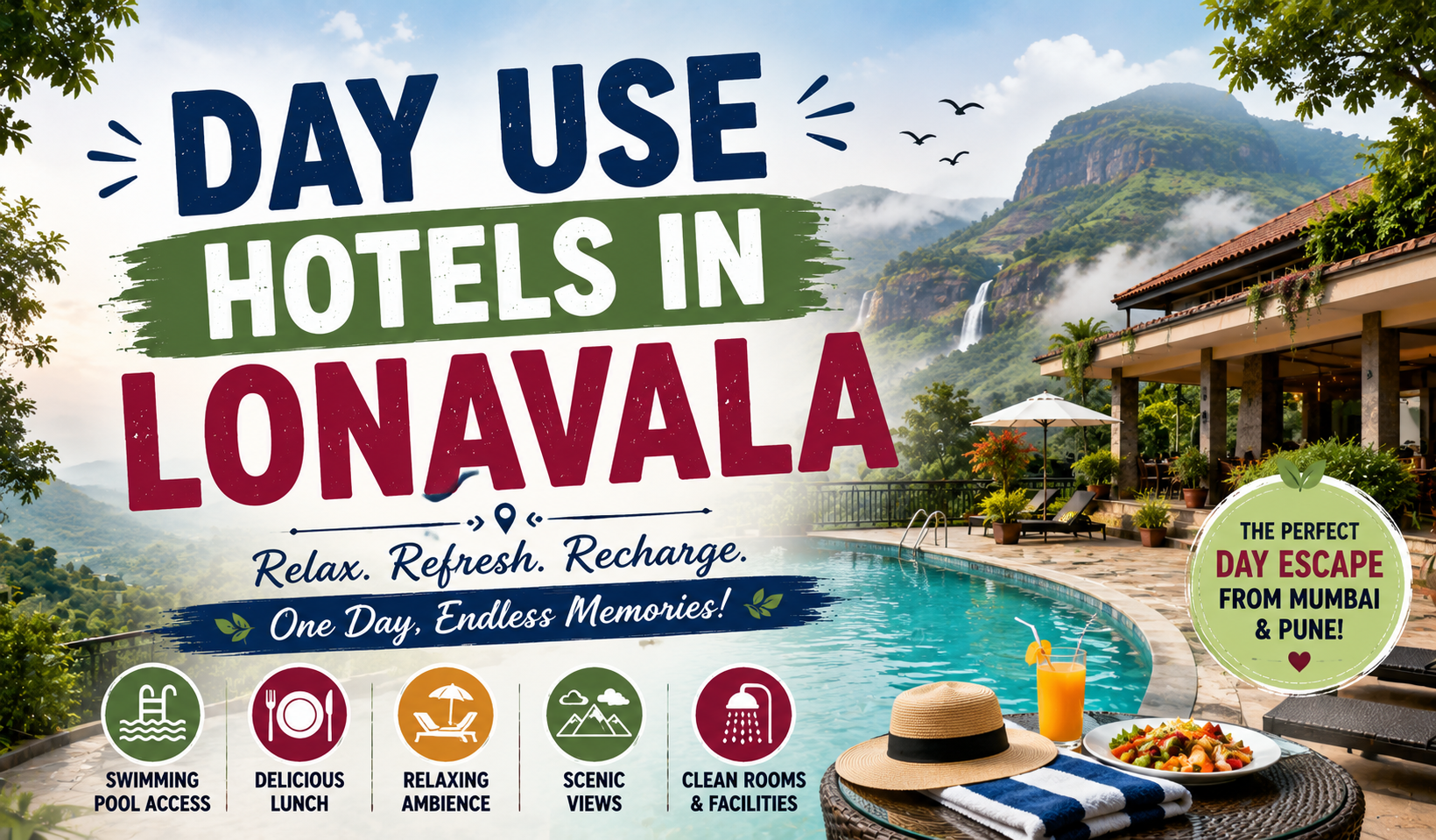 You are currently viewing Day Use Hotels in Lonavala for a Relaxing One-Day Escape